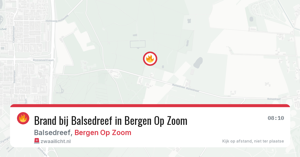 Brand bij Balsedreef in Bergen Op Zoom — 12 aug 2026
