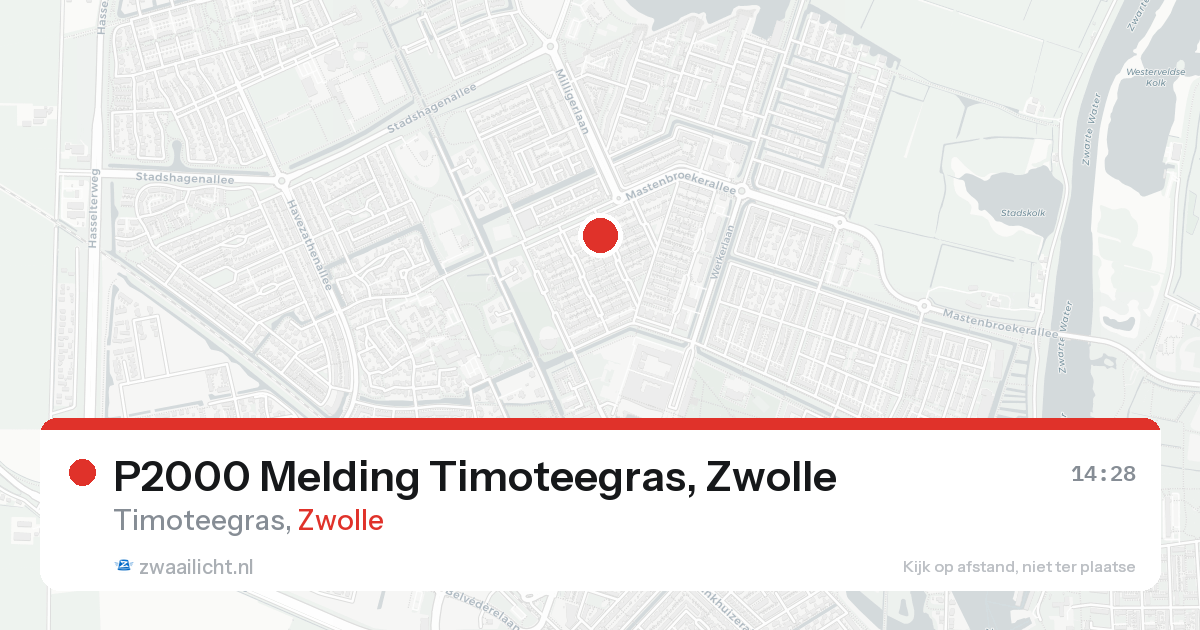 P2000 Melding Timoteegras, Zwolle — 31 jan 2026