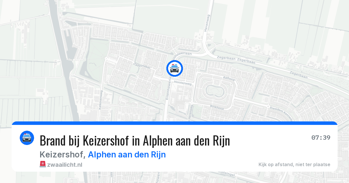 Brand bij Keizershof in Alphen aan den Rijn — 7 jul 2026