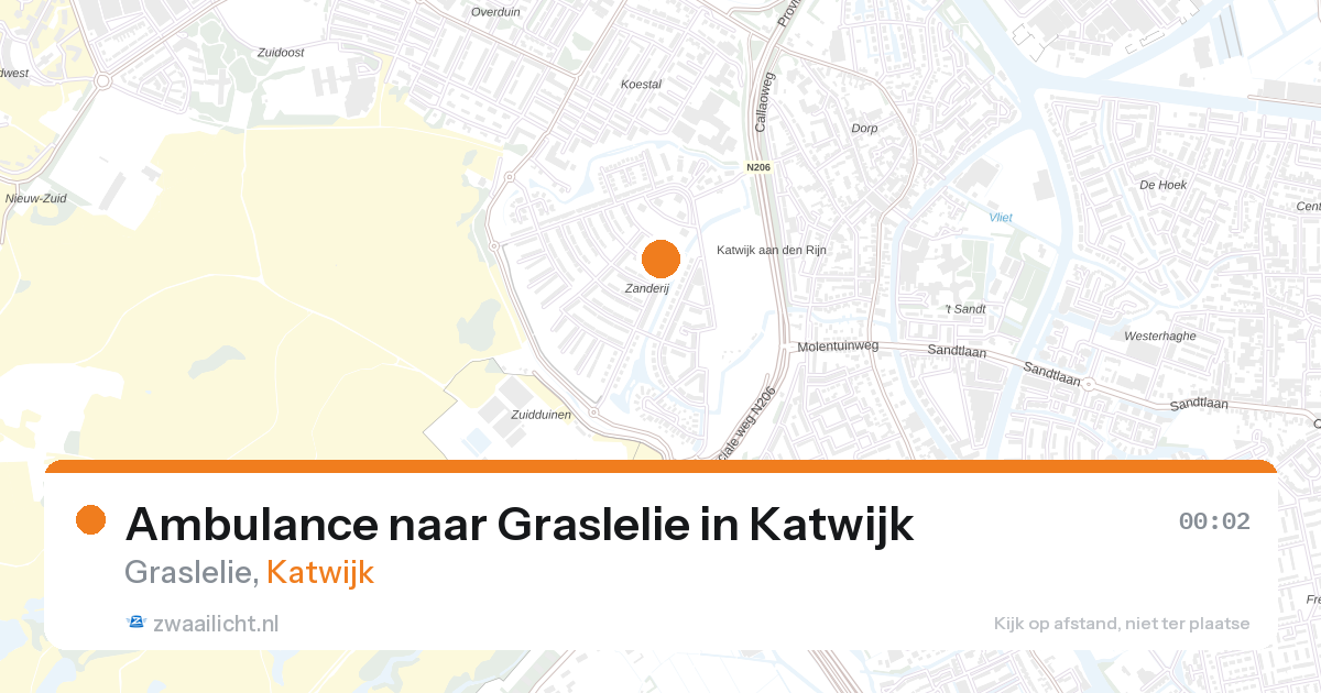 Ambulance naar Graslelie in Katwijk — 26 mrt 2026