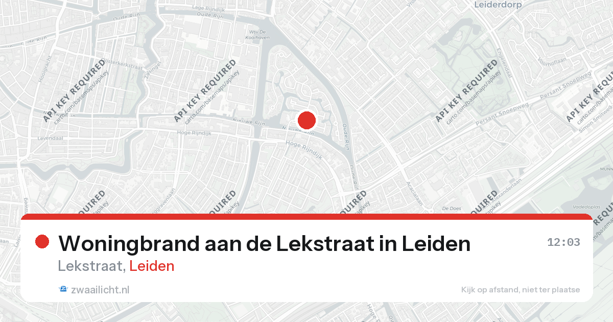 Woningbrand aan de Lekstraat in Leiden — 18 feb 2026