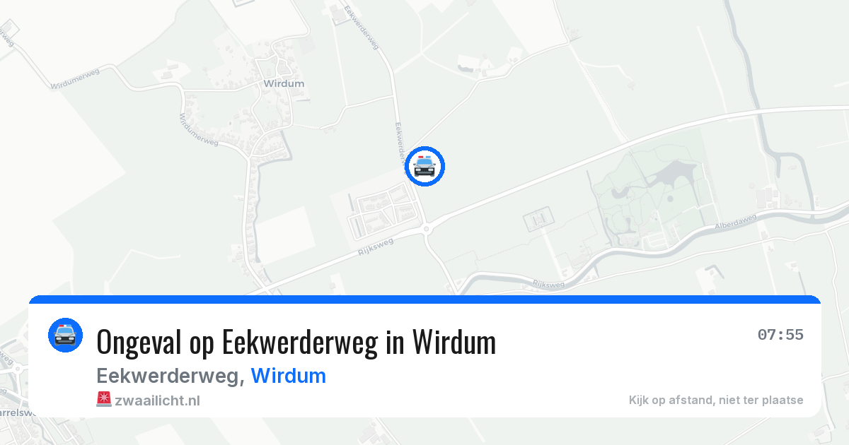 Ongeval op Eekwerderweg in Wirdum — 24 jun 2026