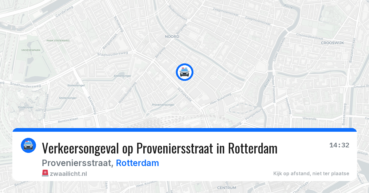 Verkeersongeval op Proveniersstraat in Rotterdam — 4 mrt 2026