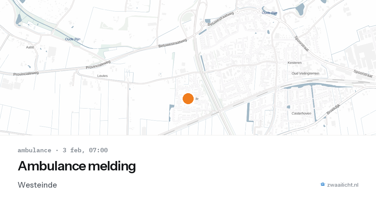 Ambulance melding — 3 feb 2026