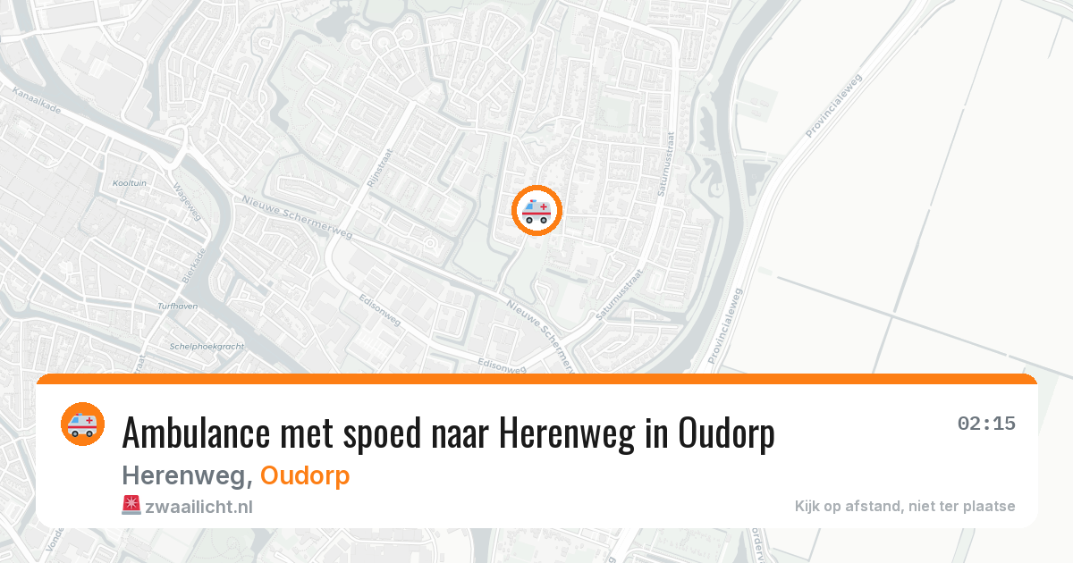 Ambulance met spoed naar Herenweg in Oudorp — 26 jan 2026