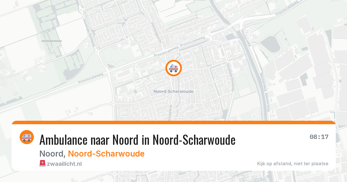 Ambulance naar Noord in Noord-Scharwoude — 10 jul 2026