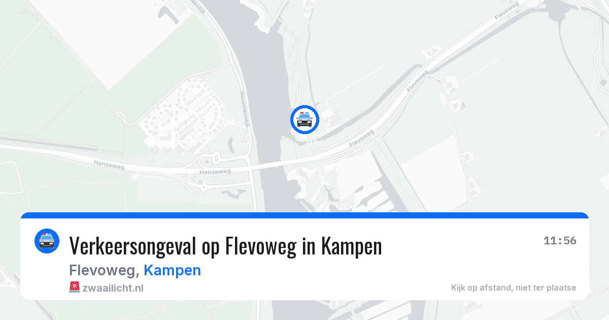 Verkeersongeval op Flevoweg in Kampen — 7 jun 2026
