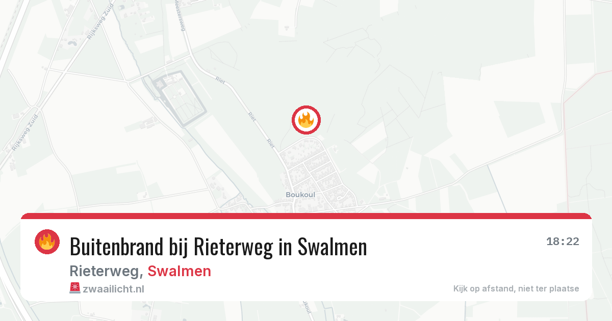 Buitenbrand bij Rieterweg in Swalmen — 9 jul 2026