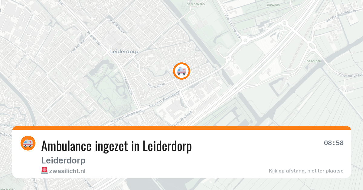 Ambulance ingezet in Leiderdorp — 29 jan 2026