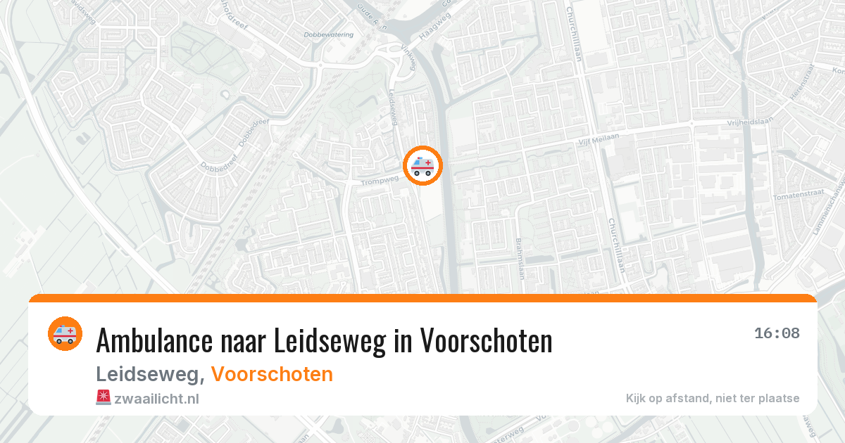 Ambulance naar Leidseweg in Voorschoten — 4 aug 2026
