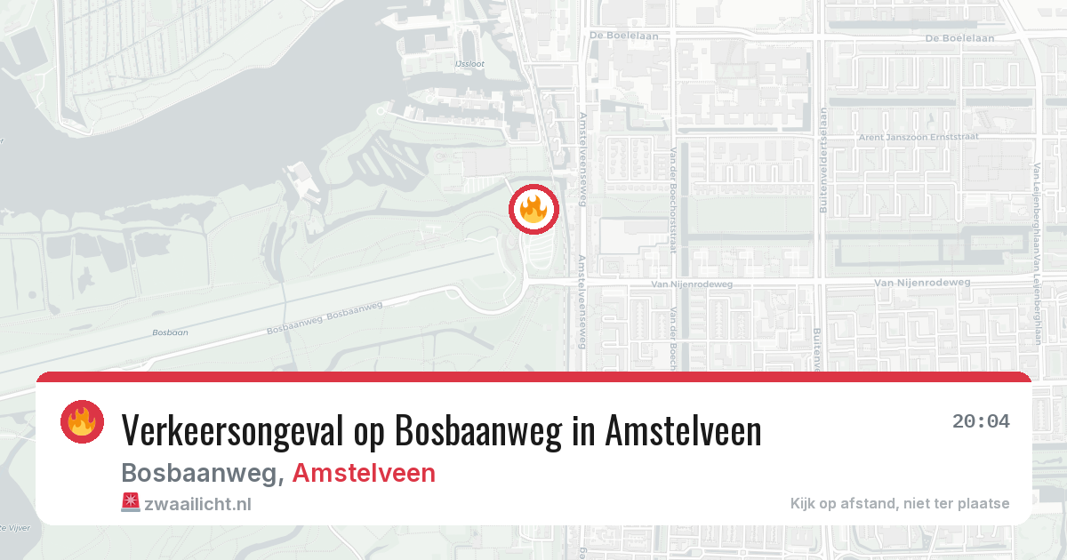 Verkeersongeval op Bosbaanweg in Amstelveen — 19 mei 2026