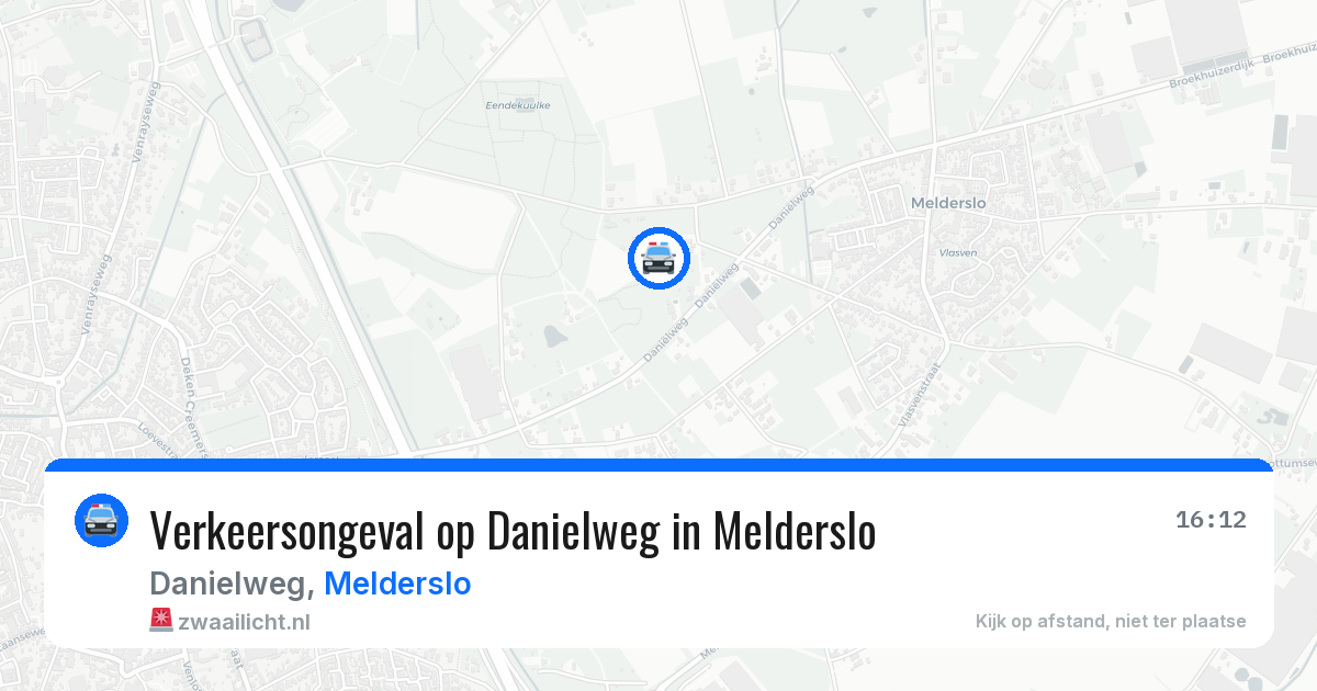 Verkeersongeval op Danielweg in Melderslo — 19 jun 2026
