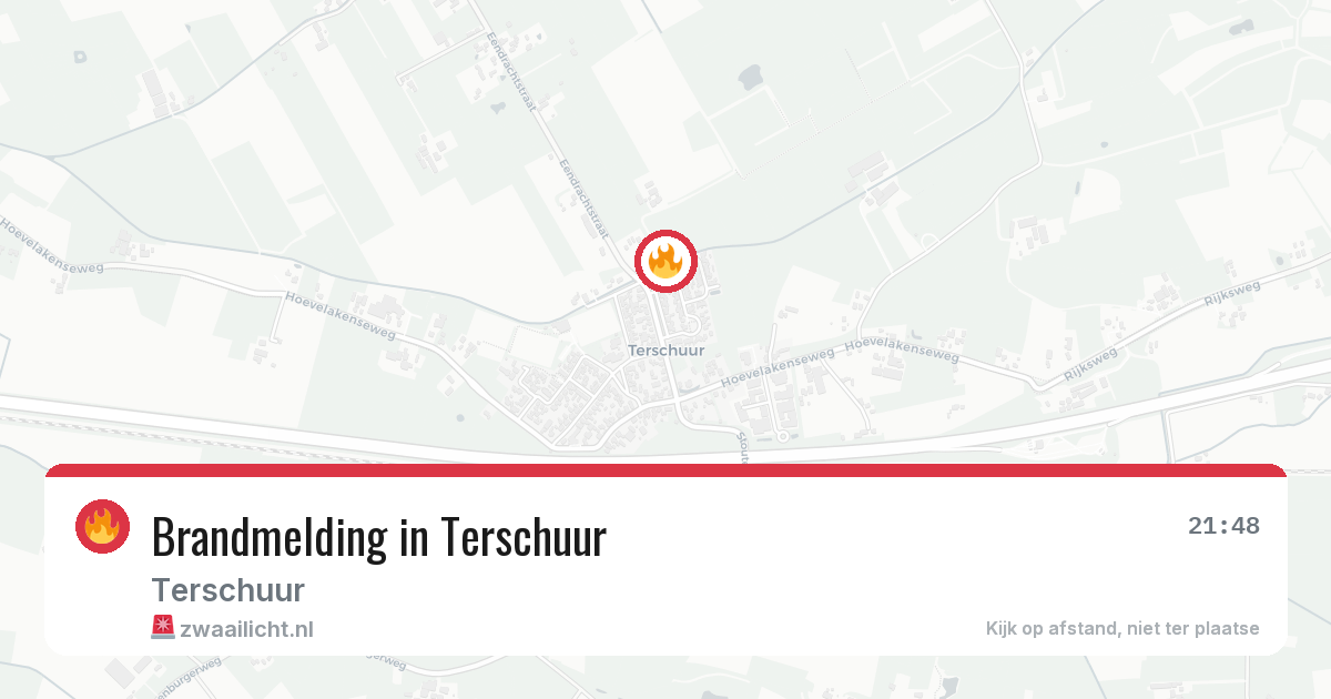 Brandmelding in Terschuur — 12 apr 2026