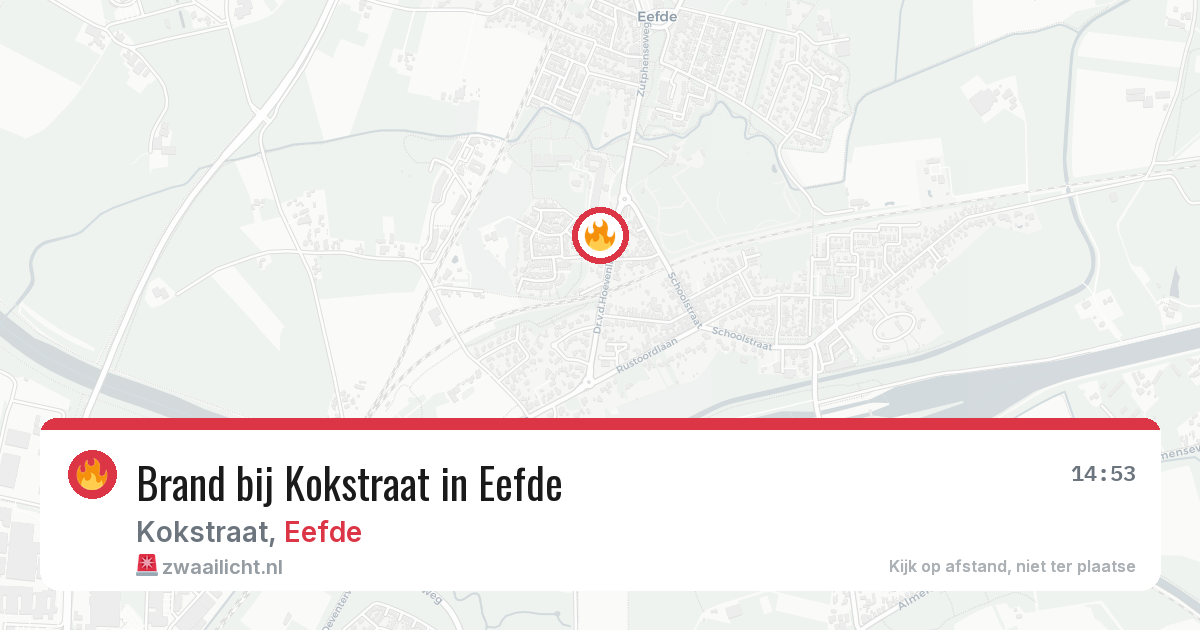 Brand bij Kokstraat in Eefde — 6 jul 2026