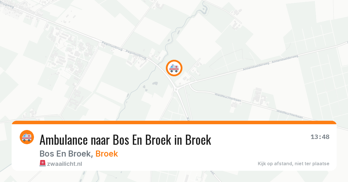 Ambulance naar Bos En Broek in Broek — 1 apr 2026