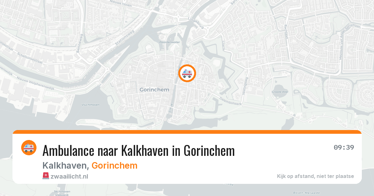 Ambulance naar Kalkhaven in Gorinchem — 5 aug 2026