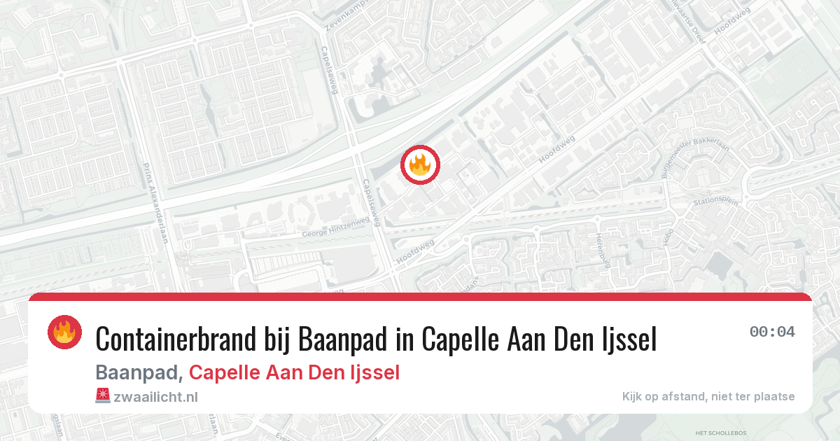 Containerbrand bij Baanpad in Capelle Aan Den Ijssel — 29 jul 2026