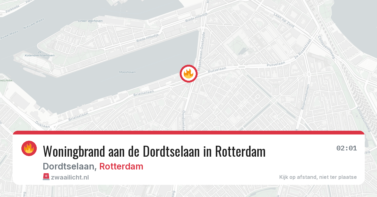 Woningbrand aan de Dordtselaan in Rotterdam — 29 jan 2026