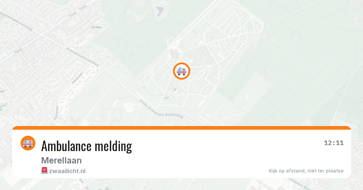Ambulance melding — 3 apr 2026