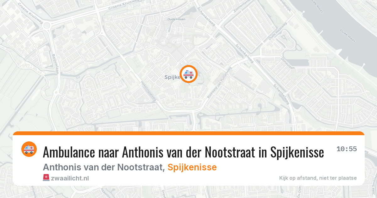 Ambulance naar Anthonis van der Nootstraat in Spijkenisse — 22 mei 2026