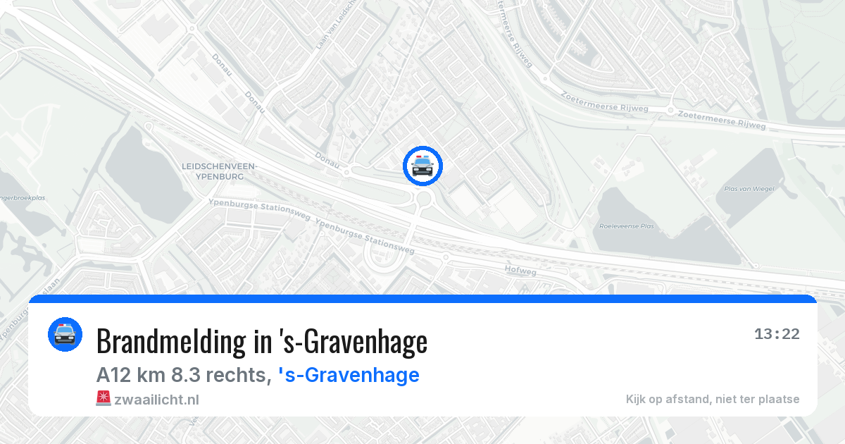 Brandmelding in 's-Gravenhage — 12 aug 2026
