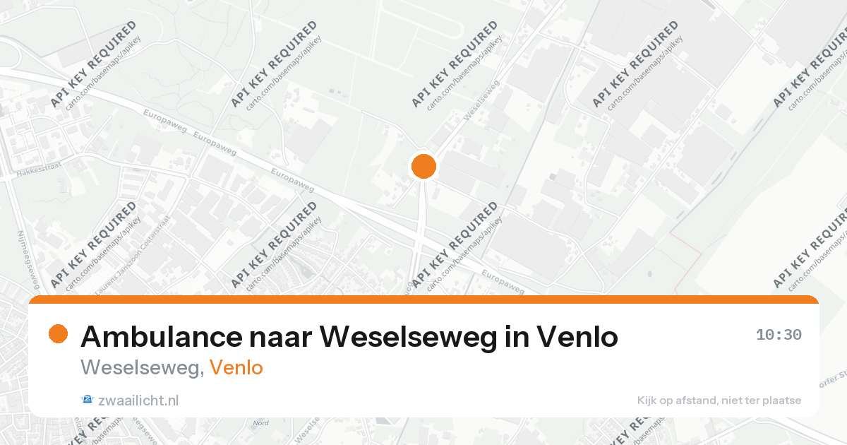 Ambulance naar Weselseweg in Venlo — 26 aug 2026