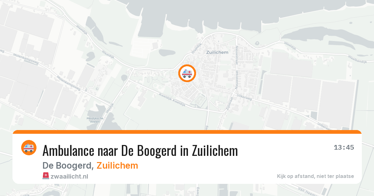 Ambulance naar De Boogerd in Zuilichem — 3 jul 2026