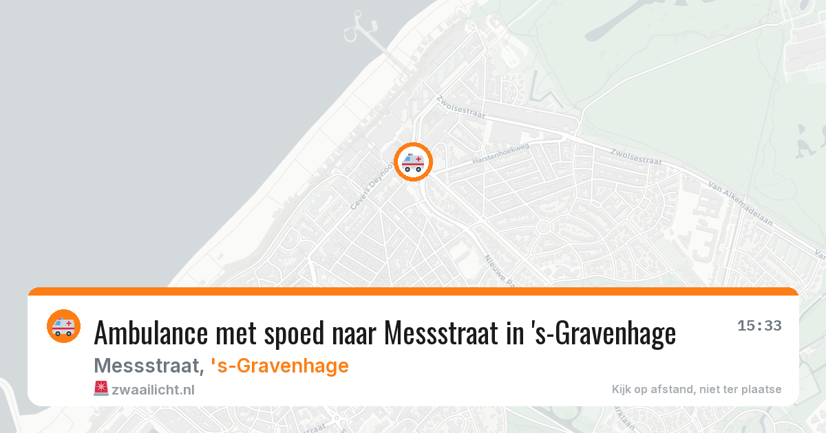 Ambulance met spoed naar Messstraat in 's-Gravenhage — 29 jan 2026