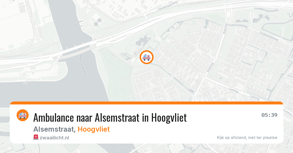Ambulance naar Alsemstraat in Hoogvliet — 27 apr 2026