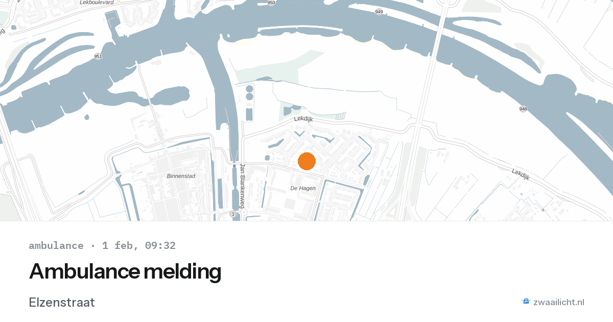 Ambulance melding — 1 feb 2026