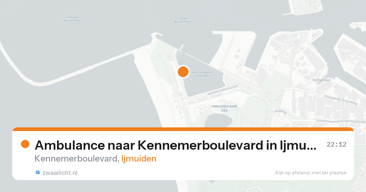Ambulance naar Kennemerboulevard in Ijmuiden — 20 mei 2026