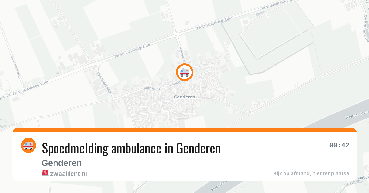 Spoedmelding ambulance in Genderen — 17 jun 2026