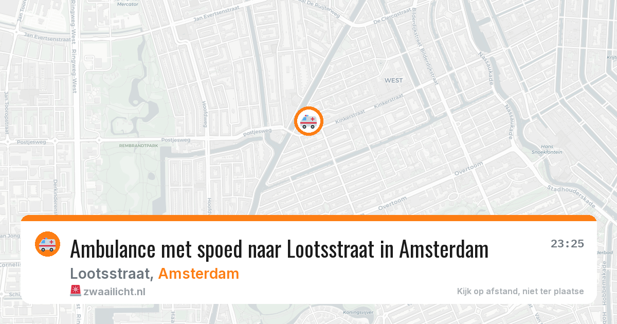 Ambulance met spoed naar Lootsstraat in Amsterdam — 4 mei 2026
