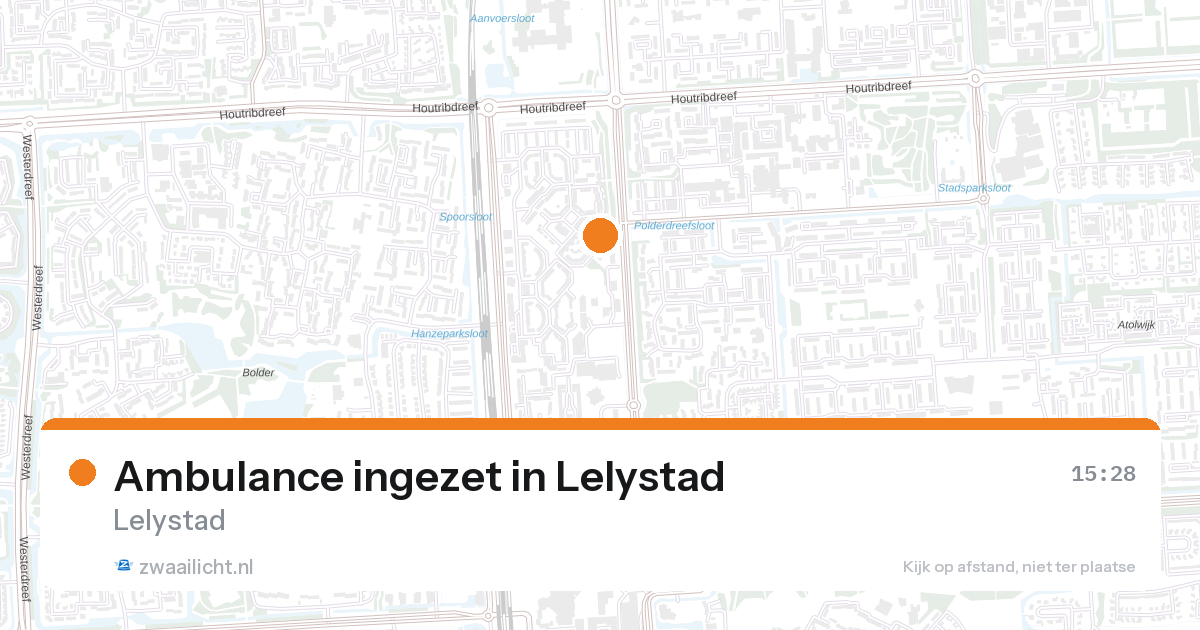 Ambulance ingezet in Lelystad — 21 jun 2026