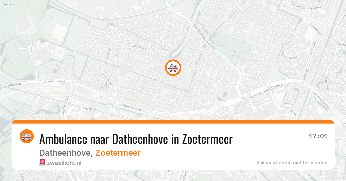 Ambulance naar Datheenhove in Zoetermeer — 17 mrt 2026