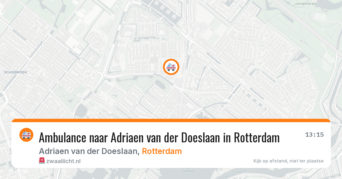 Ambulance naar Adriaen van der Doeslaan in Rotterdam — 20 mei 2026