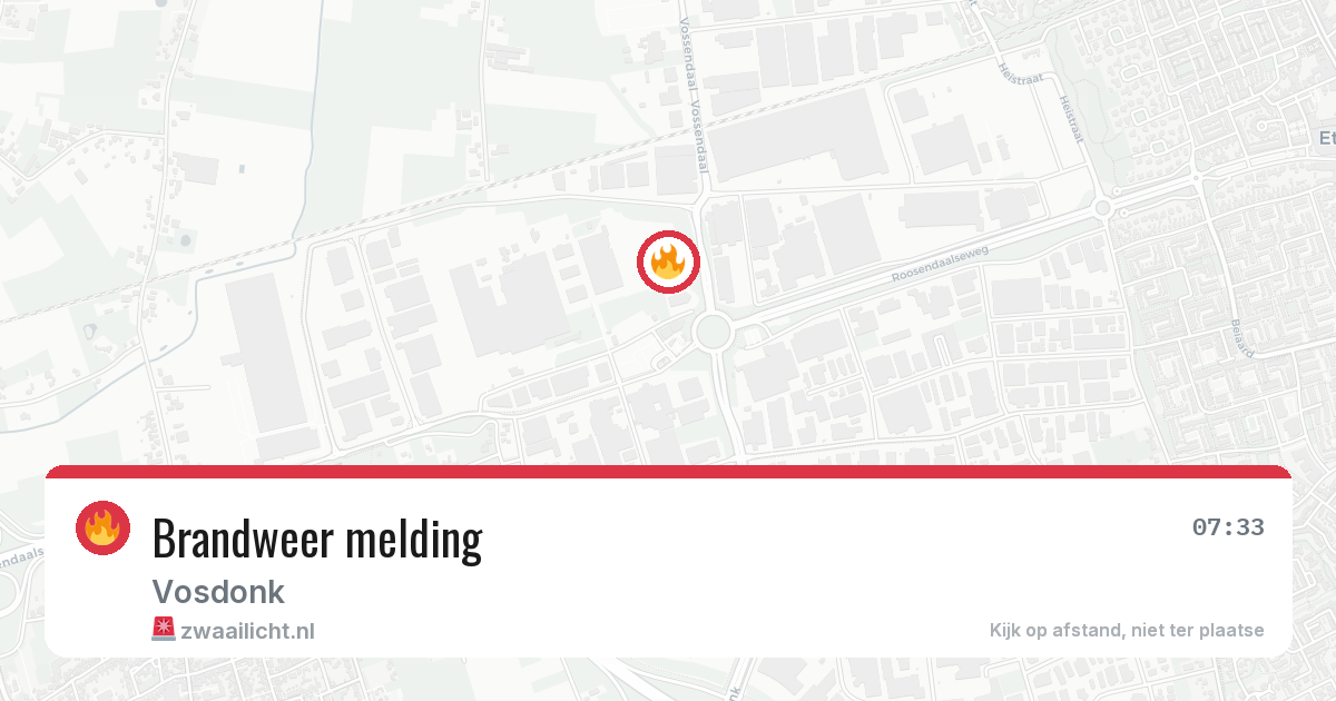 Brandweer melding — 7 jul 2026