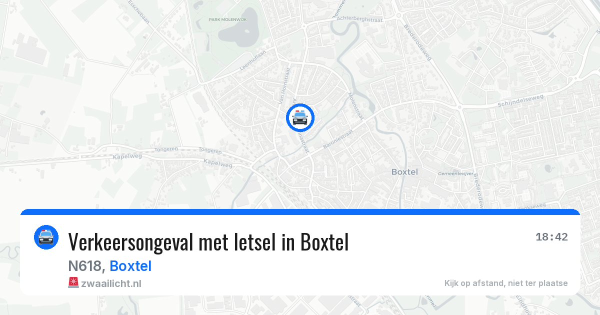 Verkeersongeval met letsel in Boxtel — 22 jun 2026