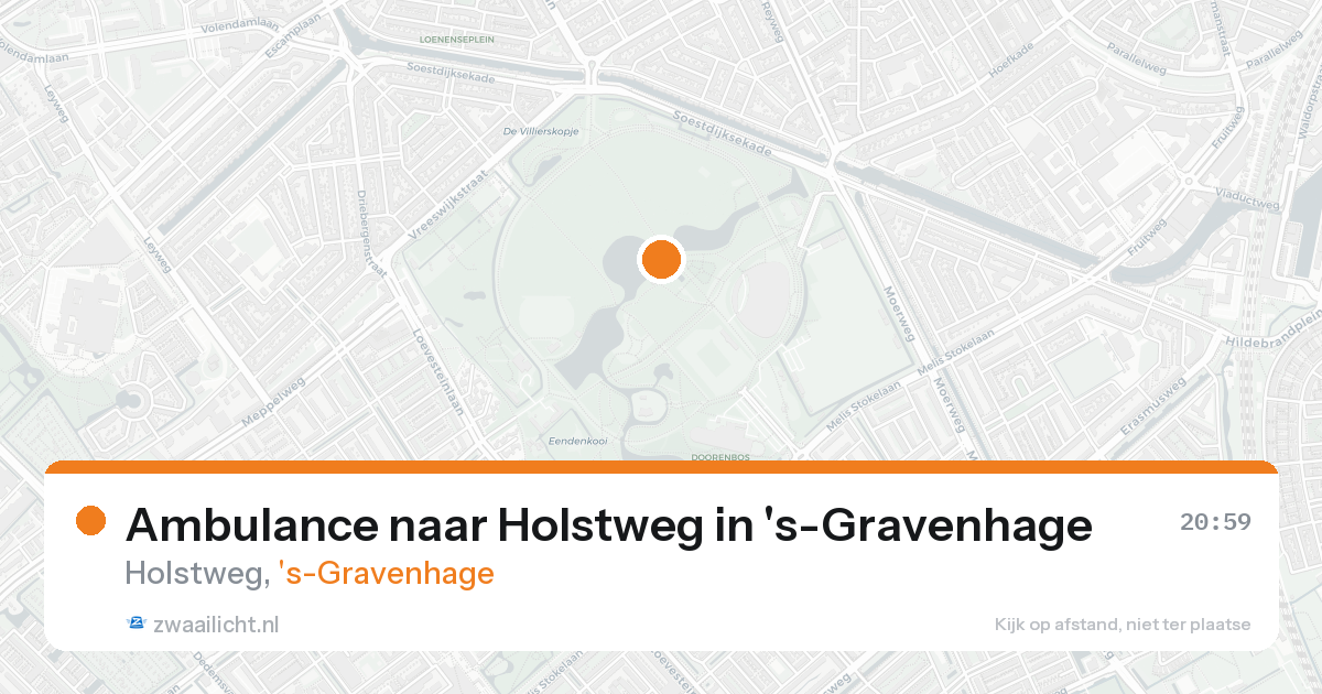 Ambulance naar Holstweg in 's-Gravenhage — 23 aug 2026