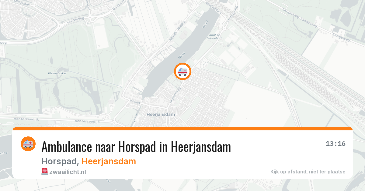 Ambulance naar Horspad in Heerjansdam — 3 jun 2026