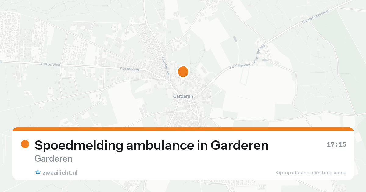Spoedmelding ambulance in Garderen — 20 mei 2026
