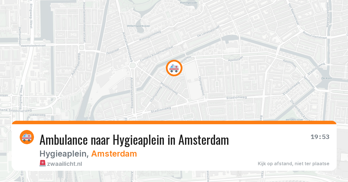 Ambulance naar Hygieaplein in Amsterdam — 3 apr 2026