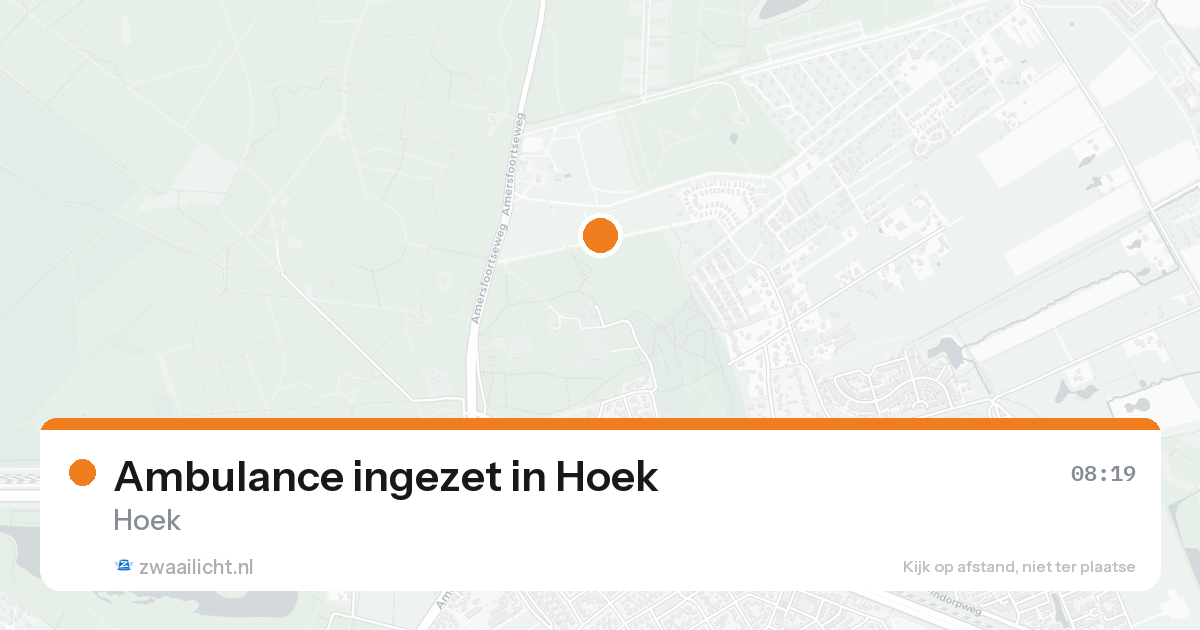 Ambulance ingezet in Hoek — 31 jan 2026