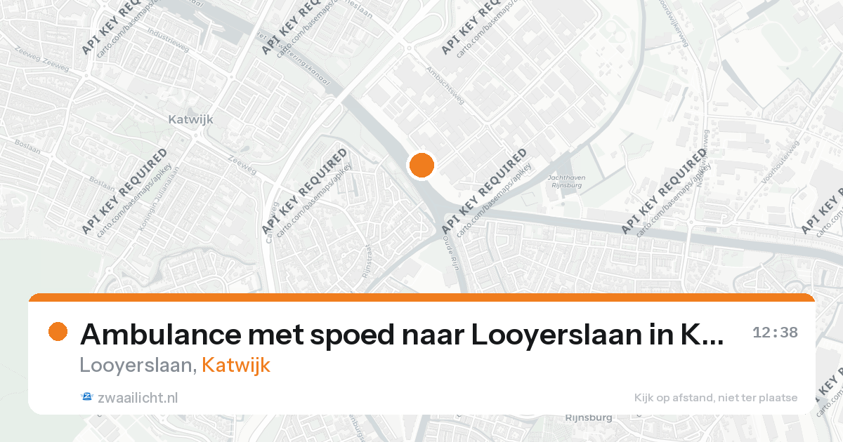 Ambulance met spoed naar Looyerslaan in Katwijk — 20 jul 2026
