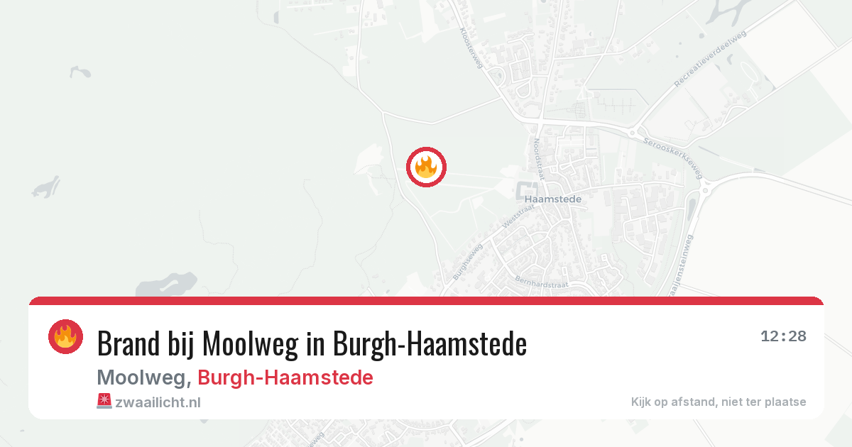 Brand bij Moolweg in Burgh-Haamstede — 21 jun 2026