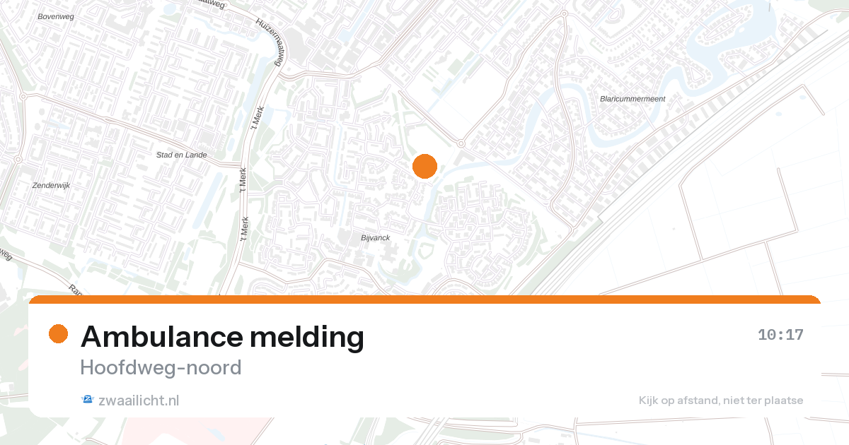 Ambulance melding — 10 apr 2026