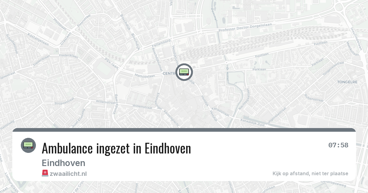 Ambulance ingezet in Eindhoven — 11 mei 2026