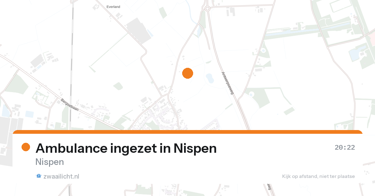 Ambulance ingezet in Nispen — 26 aug 2026