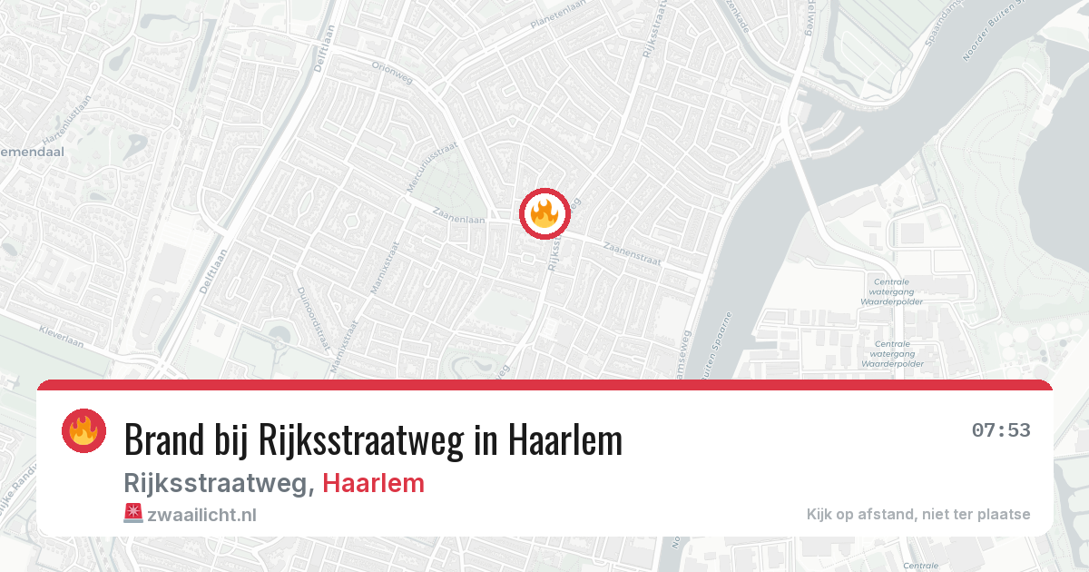 Brand bij Rijksstraatweg in Haarlem — 5 jun 2026