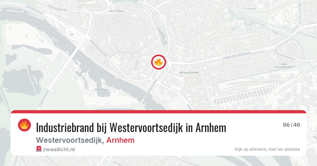 Industriebrand bij Westervoortsedijk in Arnhem — 3 mei 2026